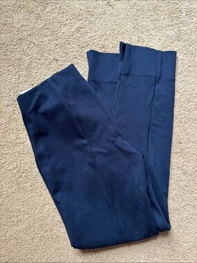 Vince Dark Navy Straight-Leg Trousers